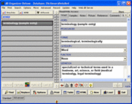 Dictionary Organizer Deluxe screenshot